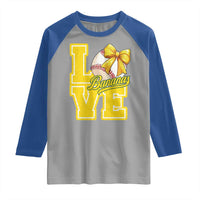 Vintage Banana Coquette Bow Raglan Shirt LOVE Baseball Fan Sport Lover
