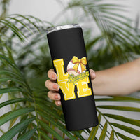 Vintage Banana Coquette Bow Skinny Tumbler LOVE Baseball Fan Sport Lover