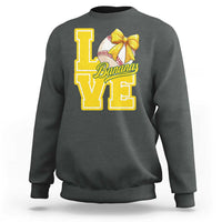 Vintage Banana Coquette Bow Sweatshirt LOVE Baseball Fan Sport Lover