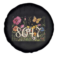 Funny 8647 Subtle Sarcasm Spare Tire Cover Floral Boho Style