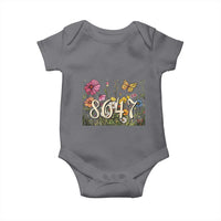 Funny 8647 Subtle Sarcasm Baby Onesie Floral Boho Style