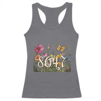 Funny 8647 Subtle Sarcasm Racerback Tank Top Floral Boho Style