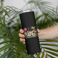 Funny 8647 Subtle Sarcasm Skinny Tumbler Floral Boho Style