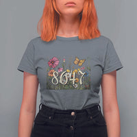 Funny 8647 Subtle Sarcasm T Shirt For Women Floral Boho Style