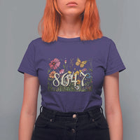 Funny 8647 Subtle Sarcasm T Shirt For Women Floral Boho Style
