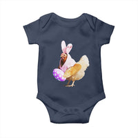 Funny Chicken Bunny Baby Onesie Happy Easter Eggs Farm