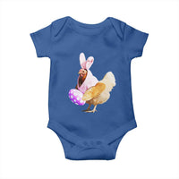 Funny Chicken Bunny Baby Onesie Happy Easter Eggs Farm