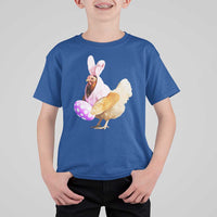 Funny Chicken Bunny T Shirt For Kid Happy Easter Eggs Farm