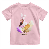 Funny Chicken Bunny Toddler T Shirt Happy Easter Eggs Farm