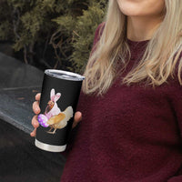 Funny Chicken Bunny Tumbler Cup Happy Easter Eggs Farm