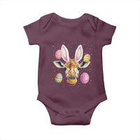 Funny Giraffe Bunny Baby Onesie Happy Easter Day Sunday