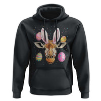 Funny Giraffe Bunny Hoodie Happy Easter Day Sunday