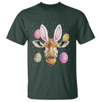 Funny Giraffe Bunny T Shirt Happy Easter Day Sunday
