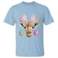 Funny Giraffe Bunny T Shirt Happy Easter Day Sunday