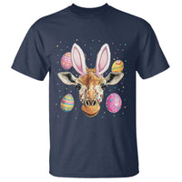 Funny Giraffe Bunny T Shirt Happy Easter Day Sunday