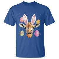 Funny Giraffe Bunny T Shirt Happy Easter Day Sunday