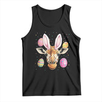 Funny Giraffe Bunny Tank Top Happy Easter Day Sunday