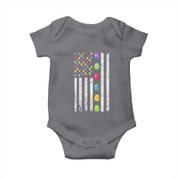Easter Eggs American Flag Patriotic Baby Onesie Happy Easter Day