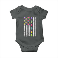 Easter Eggs American Flag Patriotic Baby Onesie Happy Easter Day