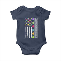 Easter Eggs American Flag Patriotic Baby Onesie Happy Easter Day