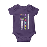 Easter Eggs American Flag Patriotic Baby Onesie Happy Easter Day