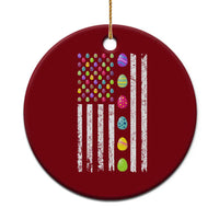 Easter Eggs American Flag Patriotic Ceramic Ornament Happy Easter Day - Wonder Print Shop