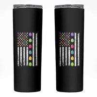 Easter Eggs American Flag Patriotic Skinny Tumbler Happy Easter Day