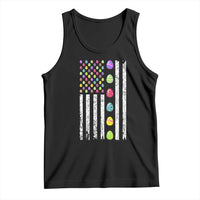 Easter Eggs American Flag Patriotic Tank Top Happy Easter Day