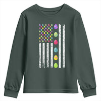 Easter Eggs American Flag Patriotic Youth Sweatshirt Happy Easter Day