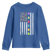 Easter Eggs American Flag Patriotic Youth Sweatshirt Happy Easter Day