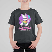 Happy 420 Easter T Shirt For Kid The Bunny Smells Funny