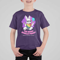 Happy 420 Easter T Shirt For Kid The Bunny Smells Funny