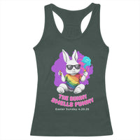 Happy 420 Easter Racerback Tank Top The Bunny Smells Funny