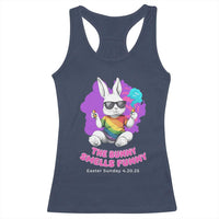 Happy 420 Easter Racerback Tank Top The Bunny Smells Funny