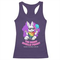 Happy 420 Easter Racerback Tank Top The Bunny Smells Funny