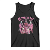 Prepare to Groovy Dye Funny Bunny Easter Tank Top Horror Dyeing Eggs
