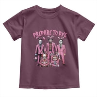 Prepare to Groovy Dye Funny Bunny Easter Toddler T Shirt Horror Dyeing Eggs