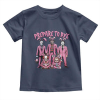 Prepare to Groovy Dye Funny Bunny Easter Toddler T Shirt Horror Dyeing Eggs
