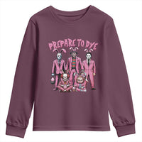 Prepare to Groovy Dye Funny Bunny Easter Youth Sweatshirt Horror Dyeing Eggs