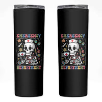 Emergency Department Skeleton Nurse Easter Skinny Tumbler ER Nursing Room