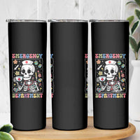 Emergency Department Skeleton Nurse Easter Skinny Tumbler ER Nursing Room