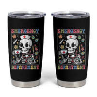 Emergency Department Skeleton Nurse Easter Tumbler Cup ER Nursing Room