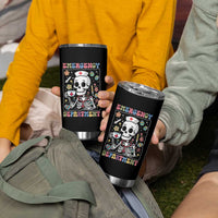 Emergency Department Skeleton Nurse Easter Tumbler Cup ER Nursing Room