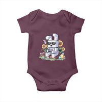 Pixel Art Gamer Bunny Easter Baby Onesie Cool Retro Gaming Vibes