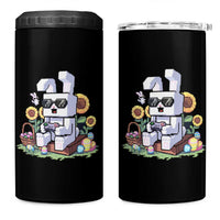 Pixel Art Gamer Bunny Easter 4 in 1 Can Cooler Tumbler Cool Retro Gaming Vibes