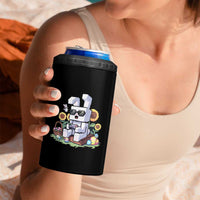 Pixel Art Gamer Bunny Easter 4 in 1 Can Cooler Tumbler Cool Retro Gaming Vibes