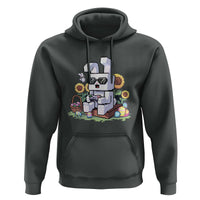 Pixel Art Gamer Bunny Easter Hoodie Cool Retro Gaming Vibes