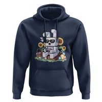 Pixel Art Gamer Bunny Easter Hoodie Cool Retro Gaming Vibes