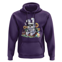 Pixel Art Gamer Bunny Easter Hoodie Cool Retro Gaming Vibes