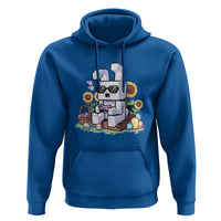 Pixel Art Gamer Bunny Easter Hoodie Cool Retro Gaming Vibes